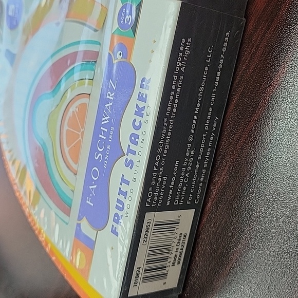 FAO Schwarz Fruit Stacker Wood Building Set for toddlers - Picture 4 of 7